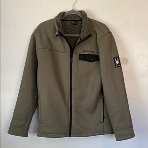Spyder Men's Olive Green Jacket Medium